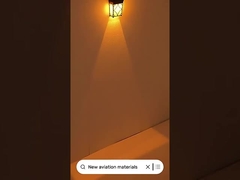 Decoração de parede exterior Iluminação solar de parede com cor RGB âmbar