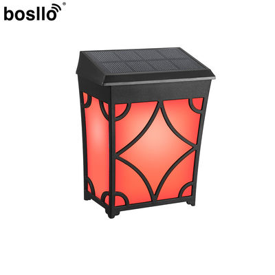 Bom preço. Ambre Cor RGB LED Iluminação exterior 1.2V 1300mAh Solar Powered Wall Light on-line
