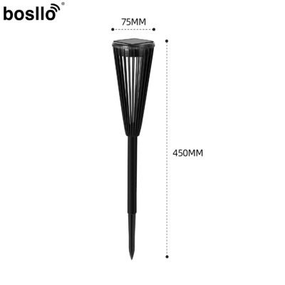 Luz branca 6000K Solar Iluminação de jardim impermeável 6-8 horas Tempo de carregamento