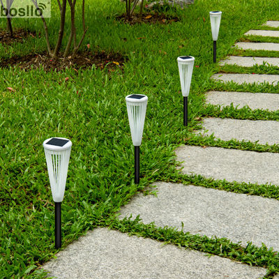 Bom preço. Lâmpadas de jardim solar ao ar livre Luz branca 6000K D 8*H 45,5cm Energia solar on-line