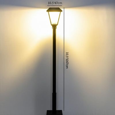 Bom preço. Luzes solares externas economizadoras de energia e ecológicas em branco quente, tamanho 10,5*10,5*47cm on-line