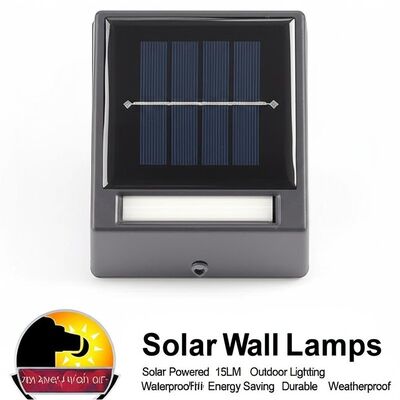 Bom preço. Toggle Switch ON OFF Solar Wall Lamps Solar Powered 15LM Outdoor Lighting Waterproof Energy Saving Durable Weatherproof on-line